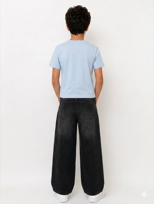 Casual Streetwear Wide-Leg Denim pants