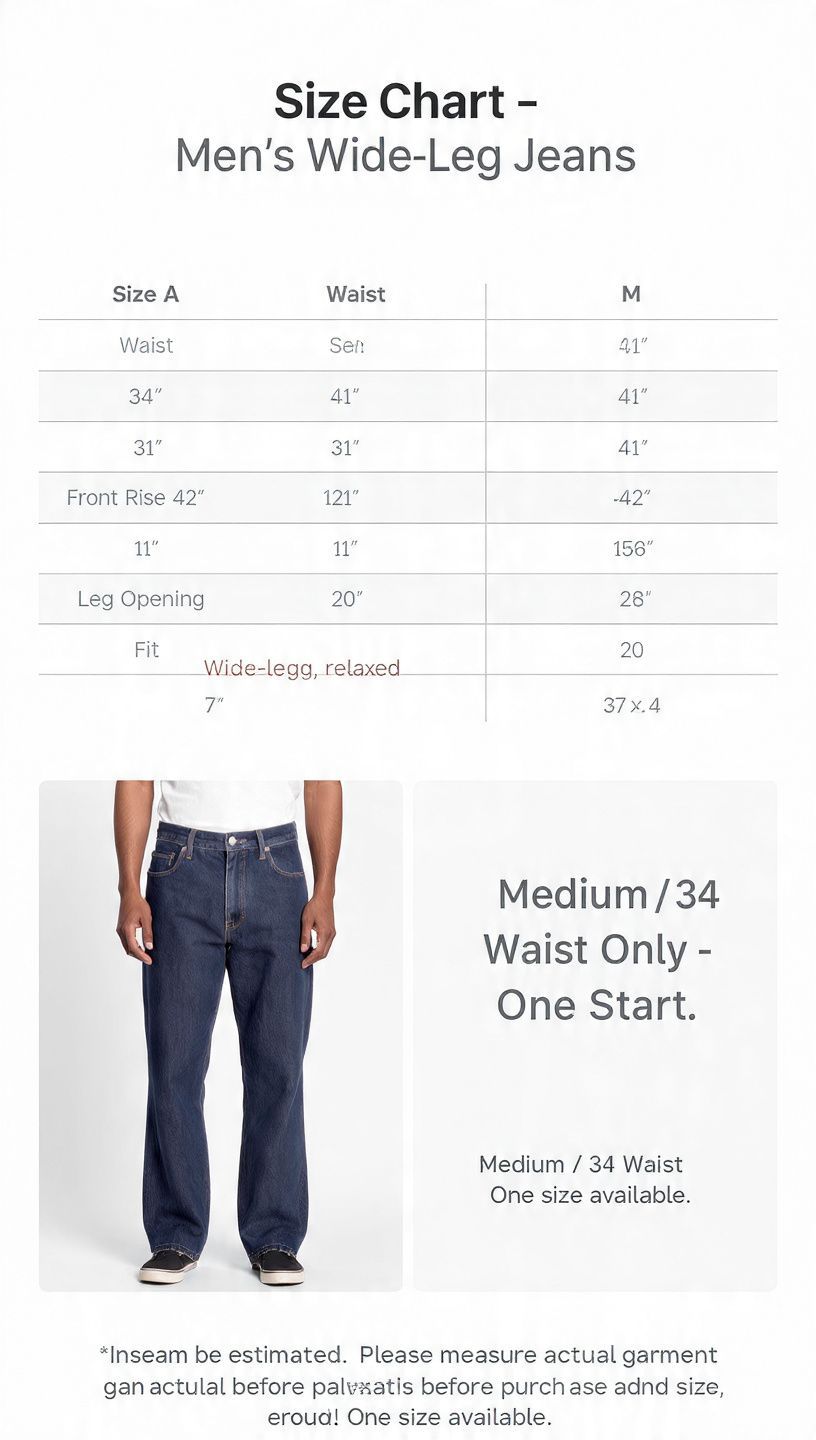 Zaccleuise Midnight Wide-Leg Denim Jeans