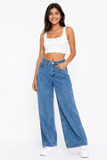 Zaccleuise Stardust Wide-Leg Denim Jeans