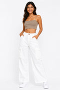 Zaccleuise Arctic Wide-Leg Cargo Pants